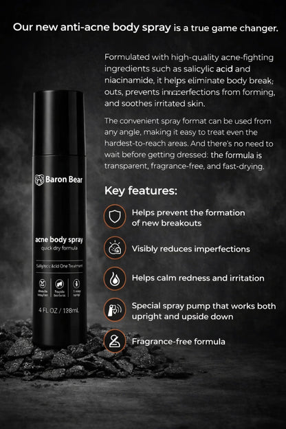 Acne Body Spray - Baron Bear TRIBE