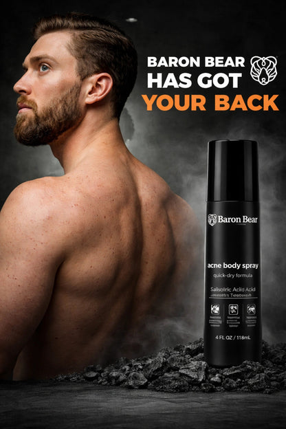 Body Wash + Spray Anti - Acne Corpo - Baron Bear TRIBE