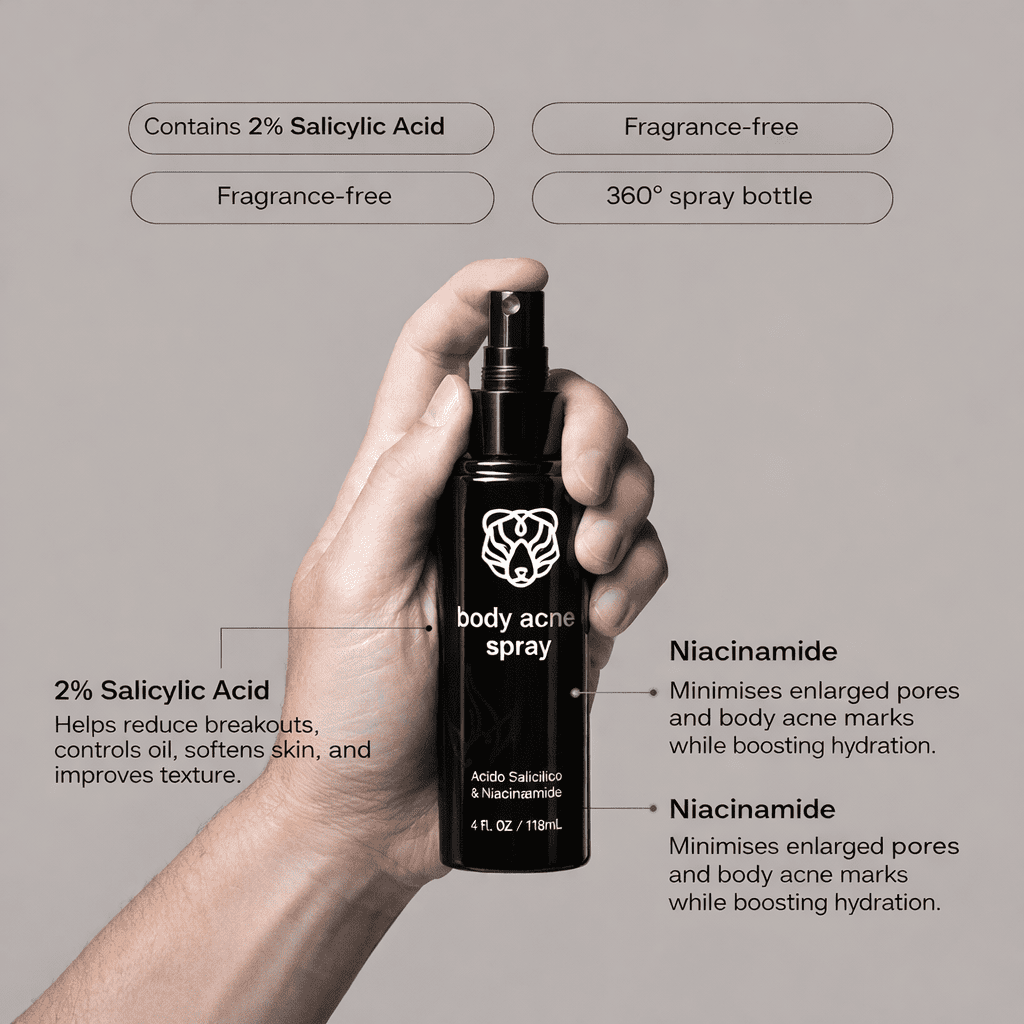 Body Wash + Spray Anti - Acne Corpo - Baron Bear TRIBE