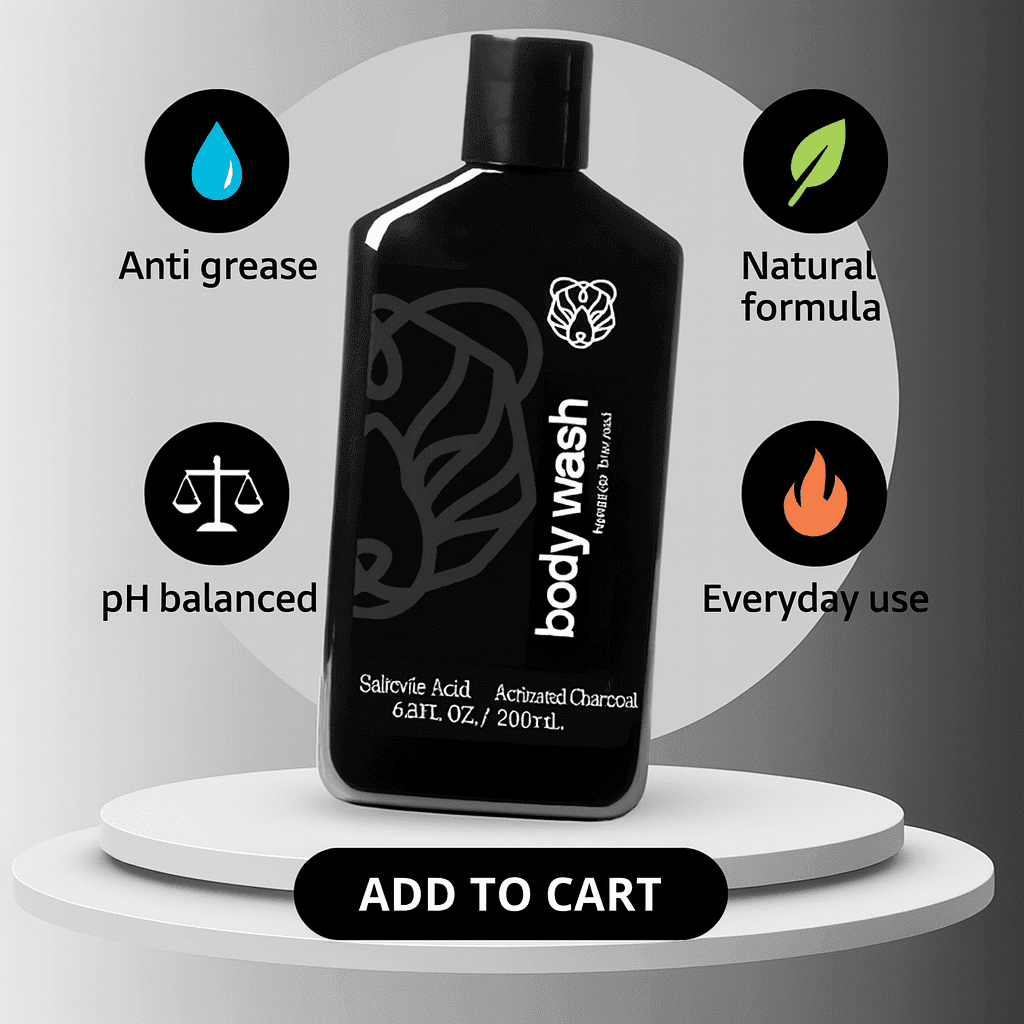 Body Wash + Spray Anti - Acne Corpo - Baron Bear TRIBE