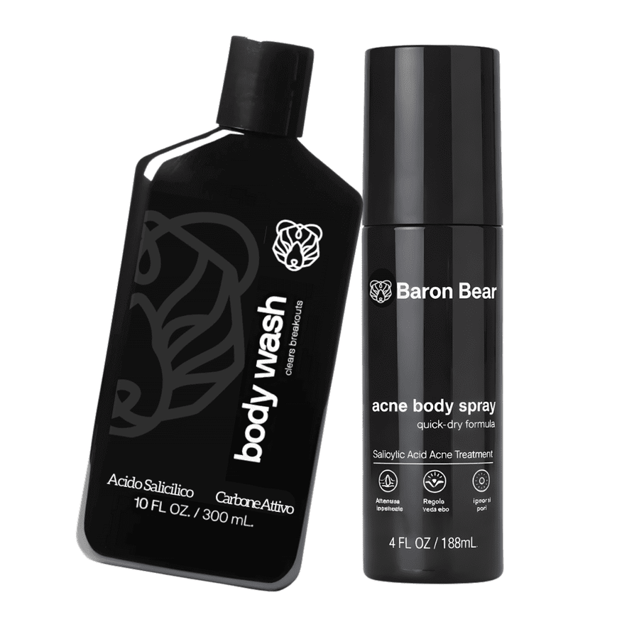 Body Wash + Spray Anti - Acne Corpo - Baron Bear TRIBE